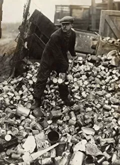 Recycling Collection: WW2 - Recycling cans to aid war effort in East Ham, London