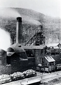 Glamorgan Premium Framed Print Collection: Wyndham Colliery, Nantymoel, Ogmore Vale, South Wales