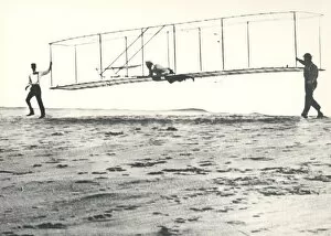 Wright Brothers Fine Art Print Collection: 1902 Wright Brothers Glider Tests