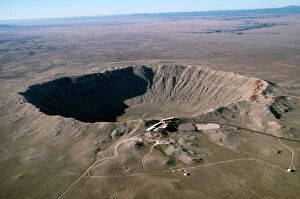 Craters Collection: Barringer Meteor crater - 3/4 mile wide. Located East of Flagstaff, Arizona, USA