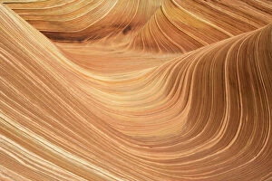 Fine art gallery Collection: USA - The Wave, a breathtaking work of art, naturally carved in beautiful red