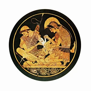 Bowl Collection: Achilles binding Patroclus wound