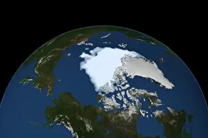 Receding Collection: Arctic ice minimum extent, 2012