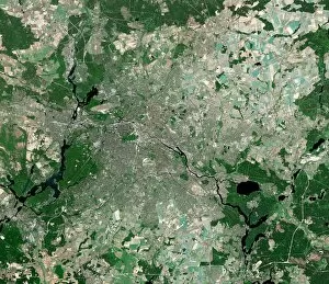 Rivers Poster Print Collection: Berlin, Germany, satellite image