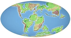 Modern art pieces Jigsaw Puzzle Collection: Continental drift, 100 million years ago
