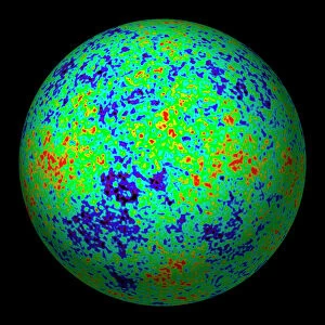Scientific Posters Canvas Print Collection: Cosmic microwave background