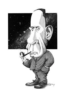 Monochrome Collection: Edwin Hubble, US astronomer C008 / 8831