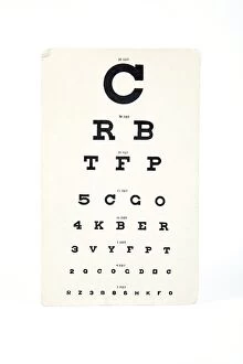 Still life paintings Photographic Print Collection: Eyesight test chart