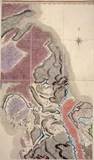 Natural History Museum Poster Print Collection: First geological map of Britain, 1815 C016 / 5683