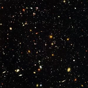 Space Premium Framed Print Collection: Hubble Ultra Deep Field galaxies