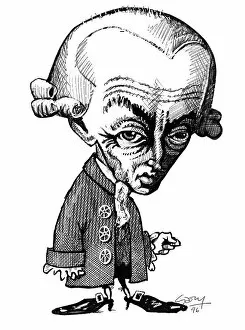 Portraits Premium Framed Print Collection: Immanuel Kant, caricature