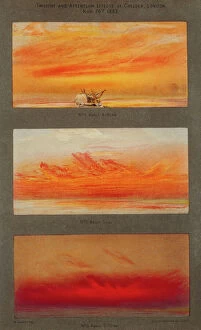 Geological Poster Print Collection: Krakatoa sunsets, 1883 artworks