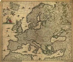 Greece Photo Mug Collection: Map of Europe, 1700