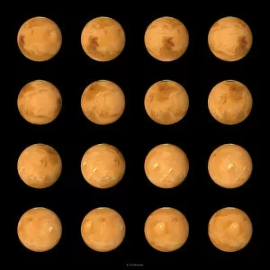 Hemisphere Collection: Mars, composite satellite images