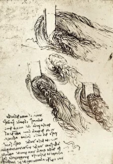 Scientists Collection: Notes by Leonardo da Vinci