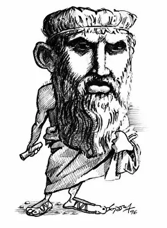 Athenian Collection: Plato, caricature
