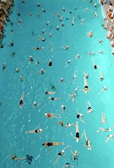Aerial Photography Collection: Practicing synchronised swimming
