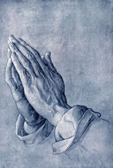 Renaissance art Fine Art Print Collection: Praying hands, art by Durer