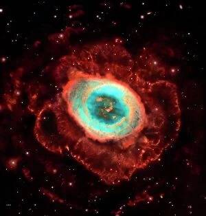 Hubble Space Telescope Collection: Ring Nebula M57, Hubble image C017 / 3725