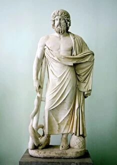 Classical portraits Premium Framed Print Collection: Roman statue of Asclepius