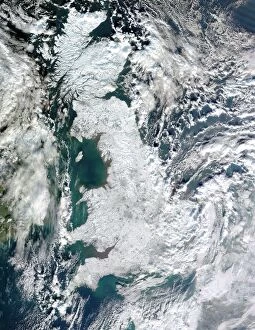 Geography Collection: Snow-covered United Kingdom, January 2010