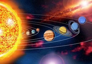 Milky Way Fine Art Print Collection: Solar system planets