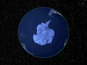 Satellite Collection: South America at night, satellite image