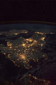 Cities Collection: UK at night from space