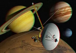 Antenna Collection: Voyager spacecraft, stereo image