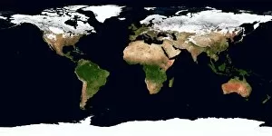 Flat Earth Collection: World map, February 2004