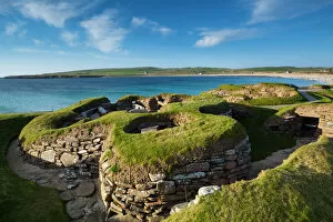 Monuments and landmarks Photographic Print Collection: Scotland, Orkney Islands, Skara Brae Prehistoric Village