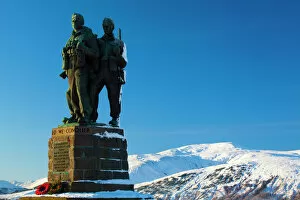 War memorials Collection: Scotland, Scottish Highlands, The Great Glen. The Commando Memorial near Spean Bridge in the Great