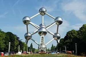 International Landmarks Collection: 1958 World Fair, Atomium model of an iron molecule, Brussels, Belgium, Europe