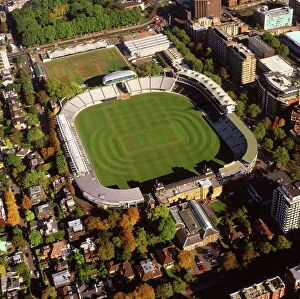 Lords Cricket Ground Metal Print Collection: Aerial image of Lords Cricket Ground, St. Johns Wood, London