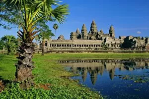 Cambodian Collection: Angkor Wat, temple in the evening, Angkor, Siem Reap, Cambodia