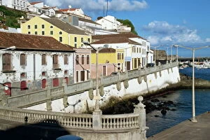 Azores Collection: Bay promenade, Angra do Heroismo, Terceira, Azores, Portugal, Atlantic, Europe