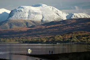 Lakes Collection: Ben Nevis range, seen from Loch Eil, Grampians, western Scotland, United Kingdom, Europe