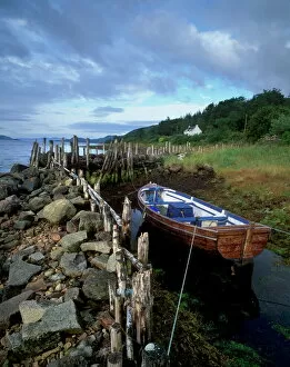 Distance Collection: Boat, cottage and Loch Fyne near Furnace