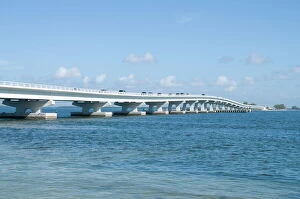 Mainland Collection: Bridge connecting Sanibel Island to mainland, Gulf Coast, Florida, United States of America
