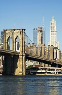 Related Images Collection: Brooklyn Bridge and Manhattan skyline
