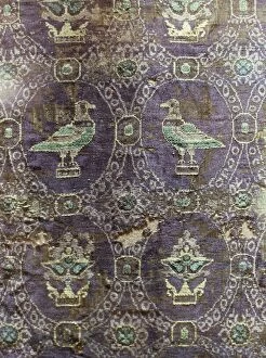 Pattern Collection: Byzantine silk textiles dating from 10th century, Treasury of Ste. Foy