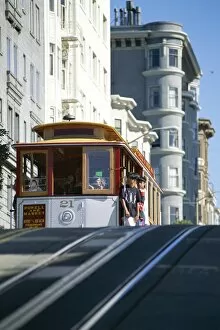 Trolley Collection: Cable car on Hyde Street