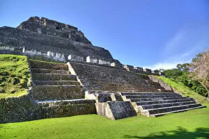 Ancient Civilisations Collection: Castillo, Xunantunich Mayan Ruins, near San Ignacio, Belize, Central America