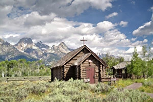 America Mouse Mat Collection: Chapel of the Transfiguration, Grand Teton National Park, Wyoming, United States of America