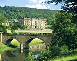 Architectural heritage Collection: Chatsworth House, Derbyshire, England, UK