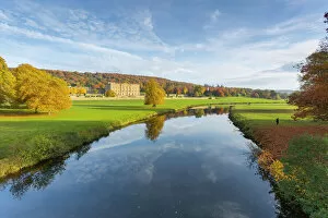 Heritage buildings Collection: Chatsworth House, Peak District National Park, Derbyshire, England, United Kingdom