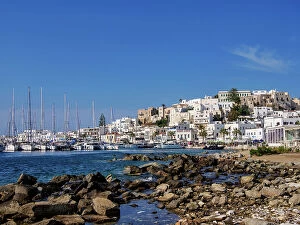 Oceans Collection: Chora Waterfront, Naxos City, Naxos Island, Cyclades, Greek Islands, Greece, Europe