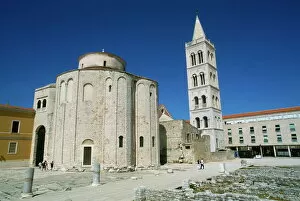 Churches Metal Print Collection: Church of St. Donatus, Zadar, Dalmatia, Croatia, Europe
