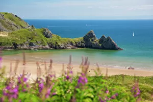 Swansea Collection: Three Cliffs Bay, Gower, Wales, United Kingdom, Europe