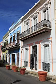 Colonial Architecture Poster Print Collection: Colonial Architecture, Old San Juan, San Juan, Puerto Rico, West Indies, Caribbean